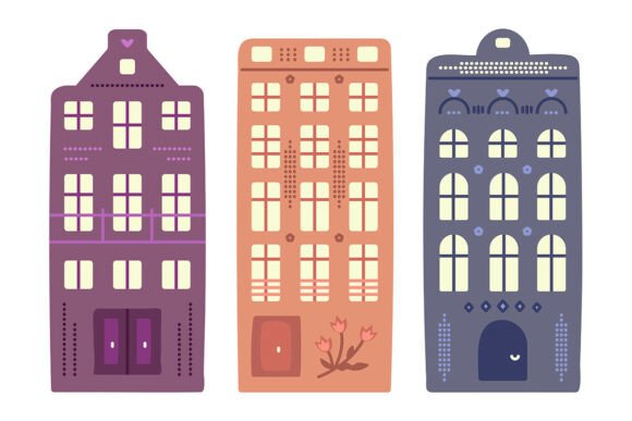 Amsterdam Canal Houses: A Creative Design Asset