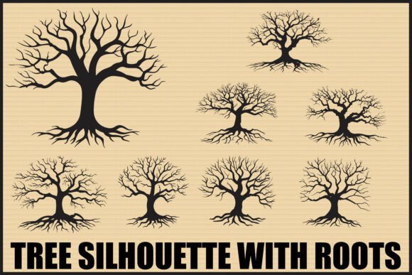 Black Tree Roots Silhouette Clipart Pack: A Practical Guide for Designers and Crafters
