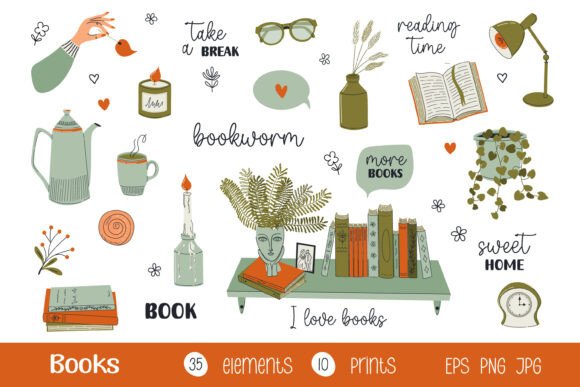 Books Set of Elements and Prints: A Practical Guide to High-Quality Digital Assets