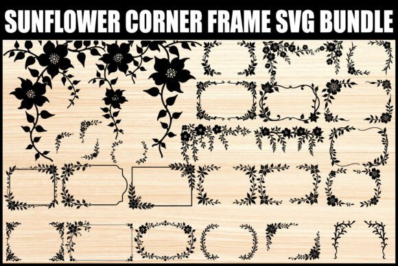 Choosing the Right Sunflower Floral Corner Frame SVG Bundle for Your Creative Projects