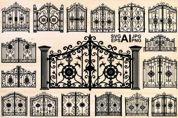 Collection of Ornate Black Wrought Iron: Elevating Design with Timeless Metalwork