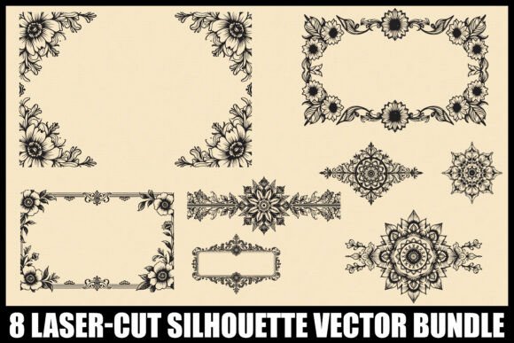Elegant Laser Cut Ornament Bundle for Crafters