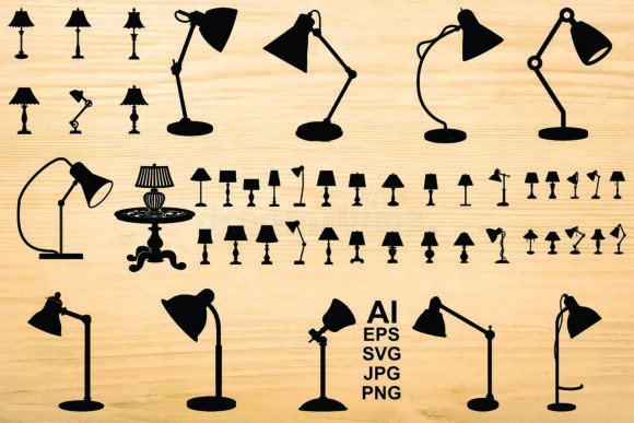 Elevate Designs with Lamp Silhouettes