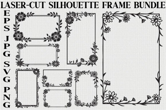 Elevating Design Projects with an Elegant Floral Frame Set
