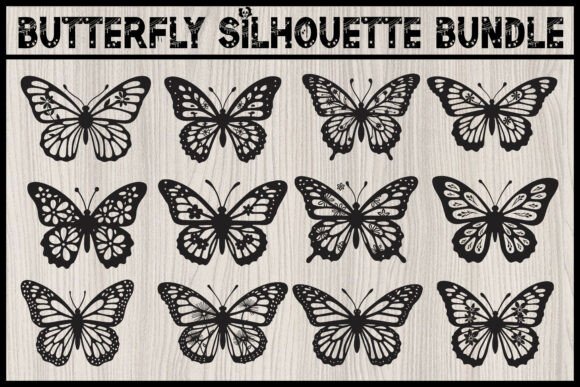 Floral Butterfly Silhouette SVG Bundle: Elevating Modern Digital Crafting