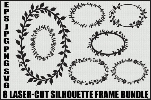 Floral Wreath Border Set: Elevating Your Creative Projects with Elegant Design
