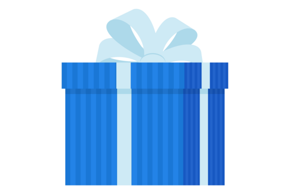 Gift Box. Blue Present Wrapped with Ribb: Elevating Your Gifting Aesthetic