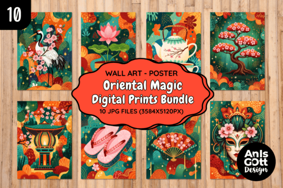 Integrating Oriental Magic Digital Prints Wall Art into Your Creative and Commercial Workflows