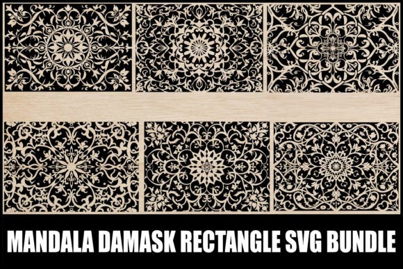 Mandala Damask Rectangle SVG Bundle Guide