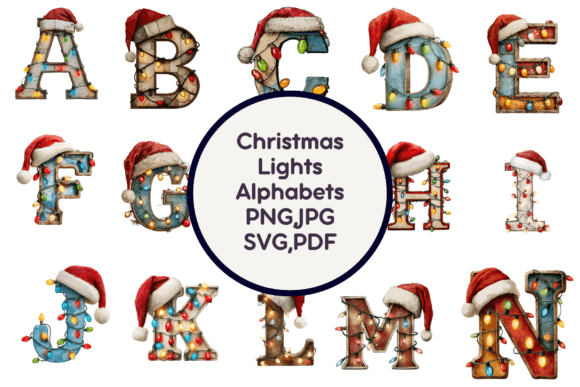 Mastering the Art of Festive Typography with Christmas Lights Alphabets