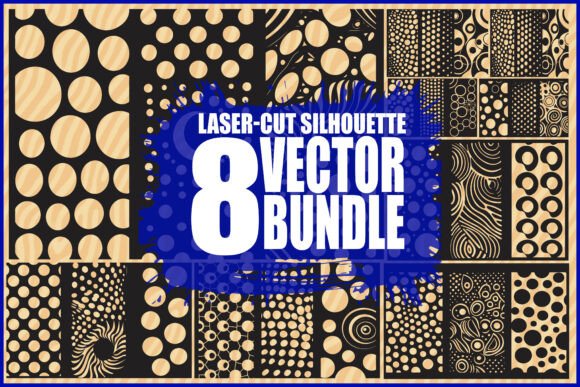 Modern Geometric Laser Cut Vector Set for Makers