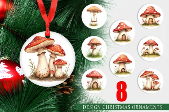Ornament Mushroom Homes: Whimsical Holiday Design