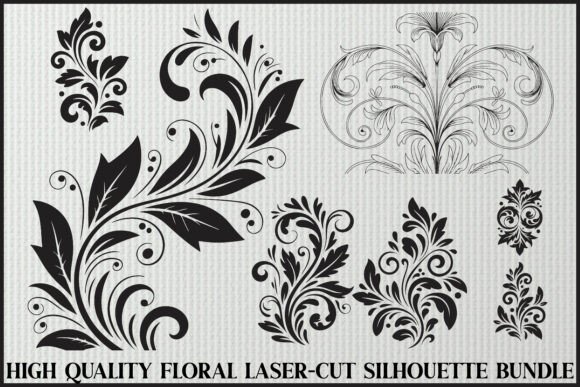 Ornamental Laser Cut Set: Elegant Designs