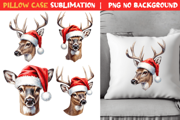 Transforming Seasonal Interiors: The Strategic Value of the Christmas Deer in Santa Hat Pillow Case Design