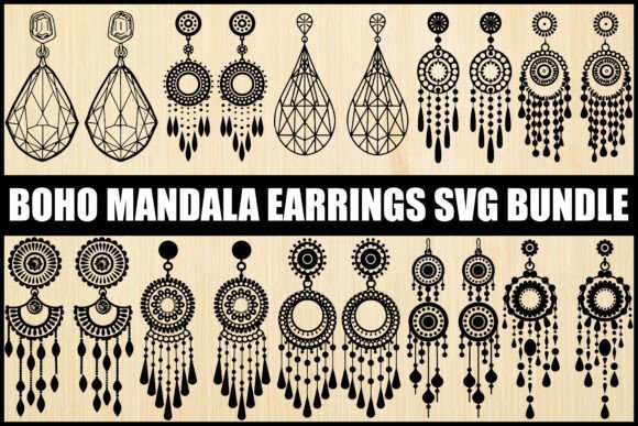Unlocking Creative Potential with the Boho Mandala Earrings SVG Bundle