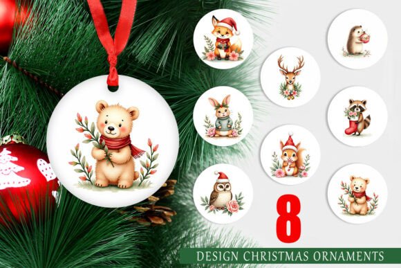 Watercolor Vintage Christmas Animals: Elevating Holiday Decor with Nostalgic Charm