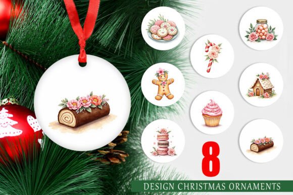 Watercolor Vintage Christmas Treats